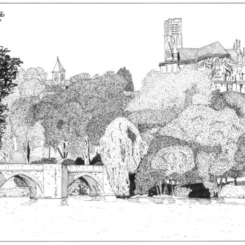 Drawing titled "Les Saint-Etienne :…" by Pascal Tavarner, Original Artwork, Ink