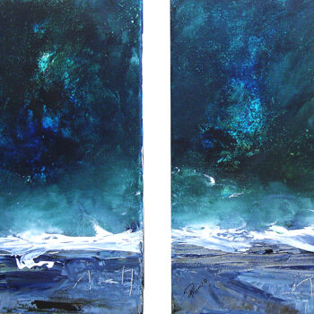 Peinture intitulée "Mer du Nord" par Pascal Thomas, Œuvre d'art originale, Acrylique