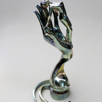 Sculpture titled "EXTASE" by Pascal Vaussanvin, Original Artwork, Metals