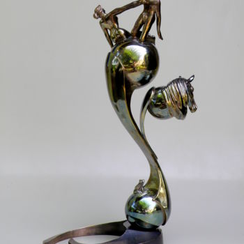 Sculpture titled "animalite-1b.jpg" by Pascal Vaussanvin, Original Artwork, Metals