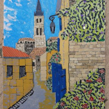 "Saint-Emilion." başlıklı Heykel Nadine Danis tarafından, Orijinal sanat, Mozaik