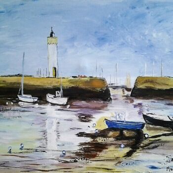 Painting titled "Port breton" by Pascaline Marquet Bernard, Original Artwork, Acrylic