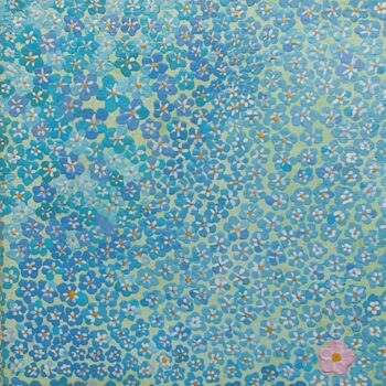 Painting titled "Forget me not." by Plm, Original Artwork, Acrylic