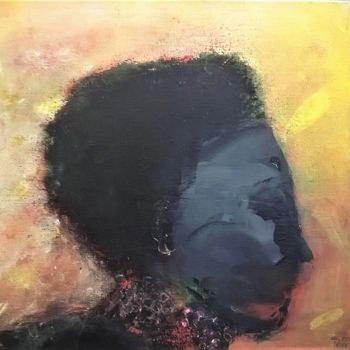 Malerei mit dem Titel "Ma reine" von Pascale Pelé, Original-Kunstwerk, Acryl