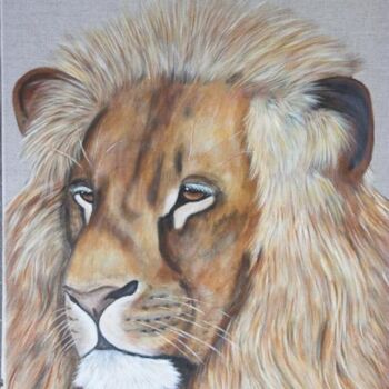 Painting titled "Le roi" by Pascale Pfeiffer, Original Artwork, Acrylic