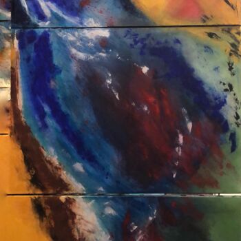 Картина под названием "SOURCE" - Pascale Rey-Texier, Подлинное произведение искусства, Акрил Установлен на Деревянная рама д…