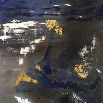 Картина под названием "CHAQUE JOUR" - Pascale Rey-Texier, Подлинное произведение искусства, Акрил Установлен на Деревянная р…