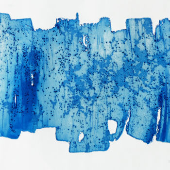 "L'une bleue" başlıklı Baskıresim Pascale Aurignac tarafından, Orijinal sanat, Oyma baskı 