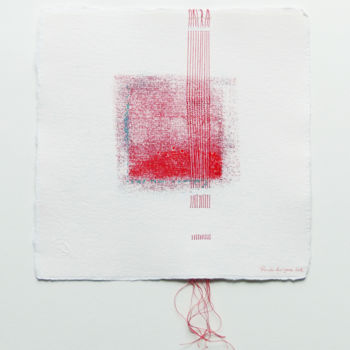 Sztuka tkaniny zatytułowany „monofil 18” autorstwa Pascale Aurignac, Oryginalna praca