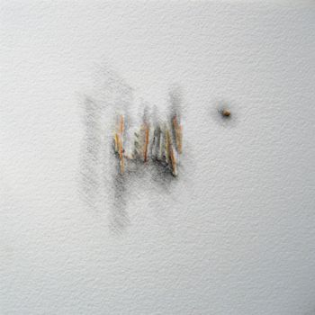Desenho intitulada "jour 36 - 02.12.2011" por Pascale Aurignac, Obras de arte originais, Grafite