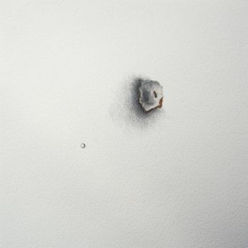 Drawing titled "jour 40 - 06.12.2011" by Pascale Aurignac, Original Artwork, Graphite