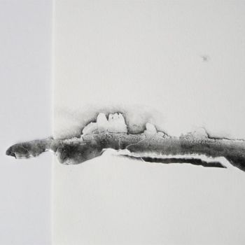 「jour 76 - 11.01.2013」というタイトルの描画 Pascale Aurignacによって, オリジナルのアートワーク, グラファイト