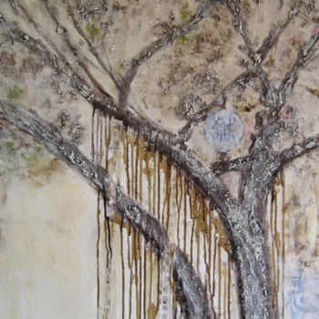 Painting titled "arbre à palabres 5" by Pascale Garnier, Original Artwork