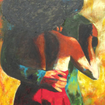 Painting titled "tango" by Pascale Garnier, Original Artwork