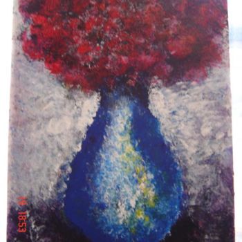 Painting titled "Bouquet" by Pascale Kleinberg, Original Artwork, Oil