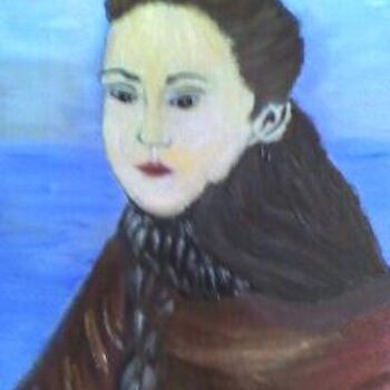 Painting titled "Isabelle" by Pascale Kleinberg, Original Artwork, Oil