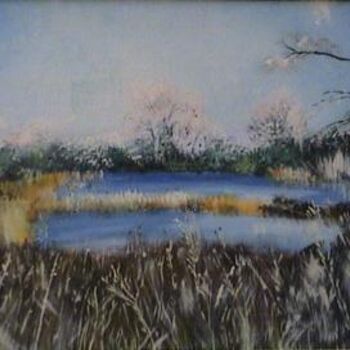Картина под названием "Lac gelé" - Pascal Imbert, Подлинное произведение искусства