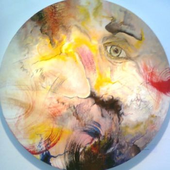 Peinture intitulée "VISION" par Pascal Peter Lautric, Œuvre d'art originale, Huile