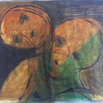 Peinture intitulée "De l'un à l'autre" par Pascal, Œuvre d'art originale