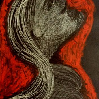 Peinture intitulée "De feu et de cendre" par Pascal, Œuvre d'art originale, Huile