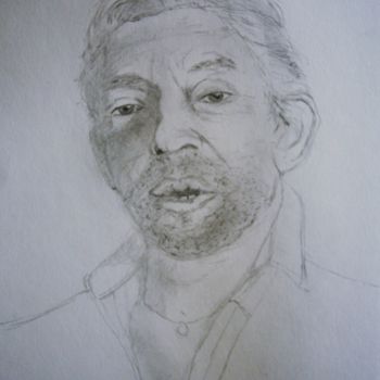 Dessin intitulée "Gainsbourg" par Pascal Bonnecaze, Œuvre d'art originale, Graphite