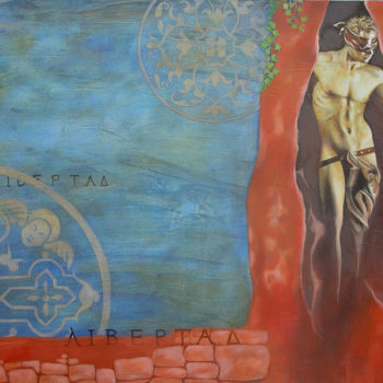 Pintura intitulada "Liberty" por Pascal Roy, Obras de arte originais, Óleo