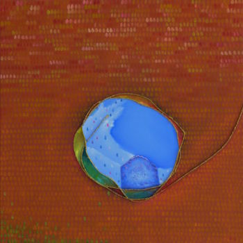 Картина под названием "dans l'arbre de plu…" - Pascal Stutz, Подлинное произведение искусства, Масло Установлен на Деревянна…