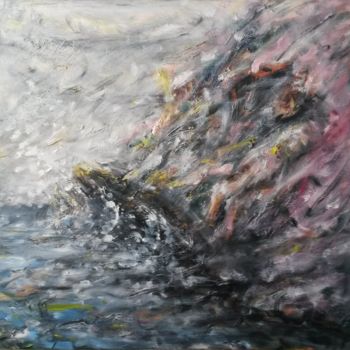 Malerei mit dem Titel "Nothing to sea" von Pascal Van Der Heijden, Original-Kunstwerk
