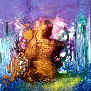Painting titled "Méditation." by Pascaly, Original Artwork