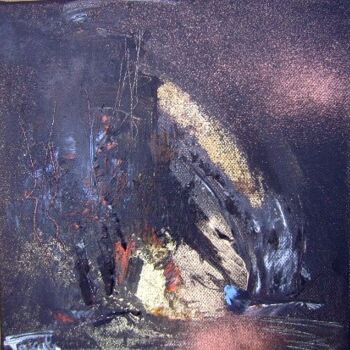 Malerei mit dem Titel "La forêt d'Ebène" von Pascaly, Original-Kunstwerk, Öl