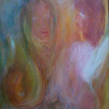 Painting titled "Miroir d'Ame." by Pascaly, Original Artwork, Acrylic