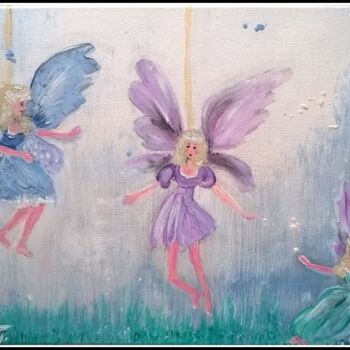 Pintura titulada "Fées marionnettes" por Pascaly, Obra de arte original, Acrílico