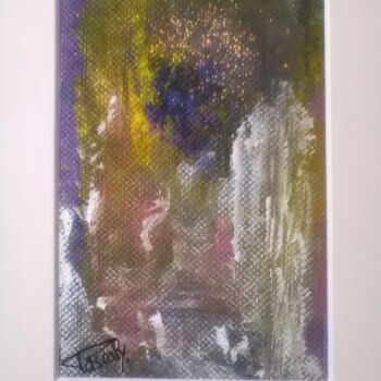 Painting titled "carte tableau passe…" by Pascaly, Original Artwork, Acrylic