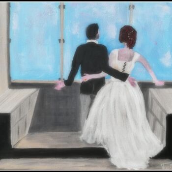 Painting titled "Le mariage" by Pascaly, Original Artwork, Acrylic