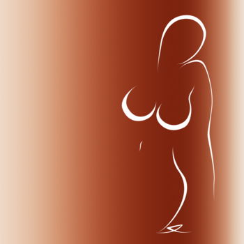Arte digital titulada "Nude XIV" por Gabriela Maria Pascenco, Obra de arte original, Pintura Digital