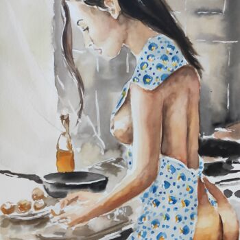 Оn the kitchen-Erotic painting