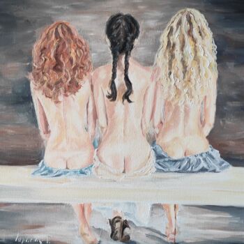 Three beautiful naked girls, "Three Graces