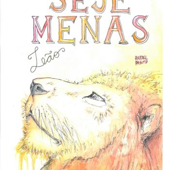 Painting titled "Coleção Signos Sinc…" by Rafael Pasito, Original Artwork, Watercolor