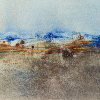 Painting titled "Paesaggio Toscano" by Pasquale Luzzo, Original Artwork, Watercolor