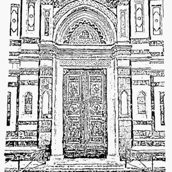 Рисунок под названием "Duomo di Firenze (…" - Pasquale Luzzo, Подлинное произведение искусства, Шариковая ручка