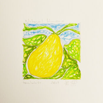 Malerei mit dem Titel "Serie Natura -Limon…" von Pasqualino Palmieri (PP Pascal), Original-Kunstwerk, Aquarell