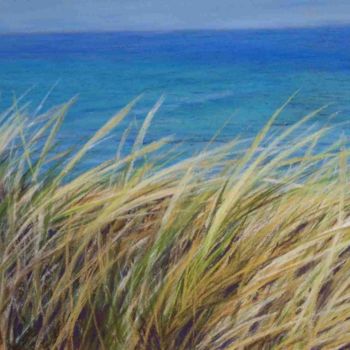 Painting titled "vent sur la dune" by Jacqueline Feutren, Original Artwork