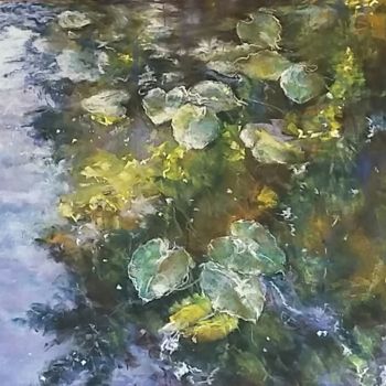 Painting titled "Eldorad'eau" by Mireille Désir Valéry, Original Artwork, Pastel