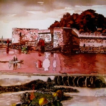 "Arrière-port de Con…" başlıklı Tablo Patrick Mévellec tarafından, Orijinal sanat