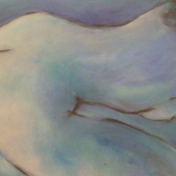 Malarstwo zatytułowany „desnudo en azules” autorstwa Patricia Paats, Oryginalna praca