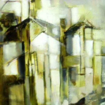 Painting titled "Caserío" by Patricia Paats, Original Artwork