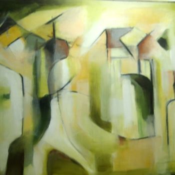 Pintura titulada "Pueblo" por Patricia Paats, Obra de arte original