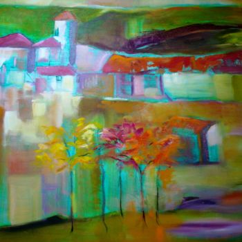 Painting titled "UN LUGAR EN EL MUNDO" by Patricia Paats, Original Artwork