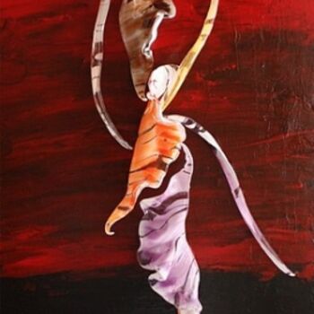 Pittura intitolato "Danceur Afriquain" da Patrick Bérard, Opera d'arte originale, Olio