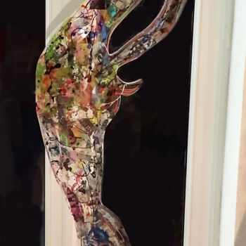 Скульптура под названием "Top Monica" - Patmoli, Подлинное произведение искусства, Смола